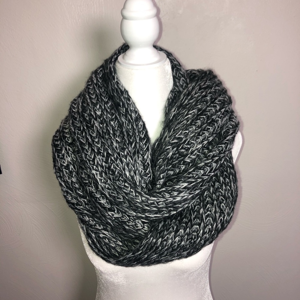 New Macy’s Infinity Scarf Dark Gray Color